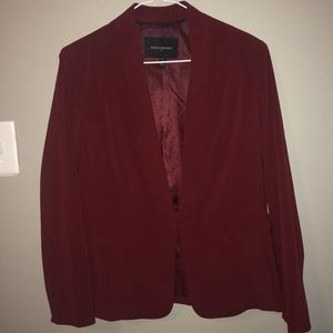 Banana Republic Maroon Collarless Blazer 6P